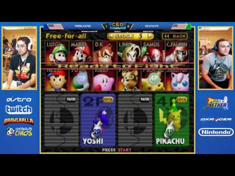 CEO Dreamland Smash 64 - Fireblaster (Yoshi) vs Deathcpo (Pikachu) - Pools