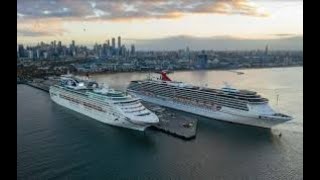 Disembarking from Pacific Eden ship at Melbourne cruise terminal in Australia - Clip -7