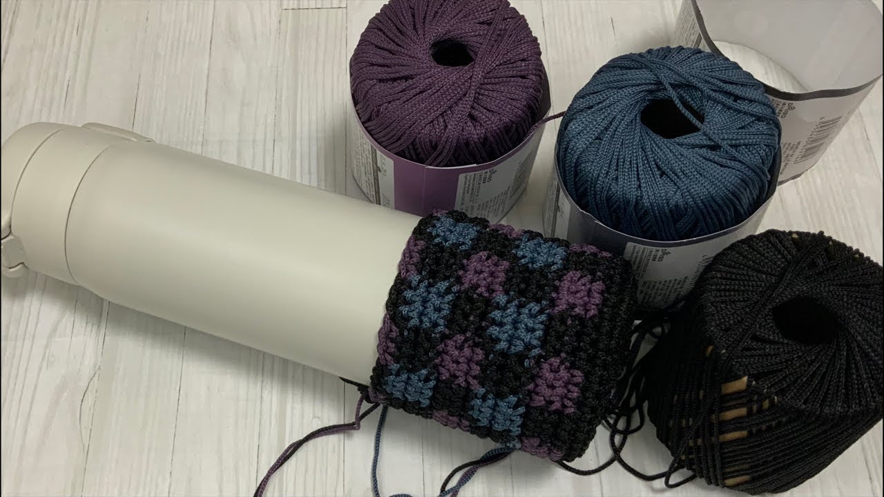 【お昼ライブ】マクラメヤーンの水筒カバー続きを編みます⭐︎