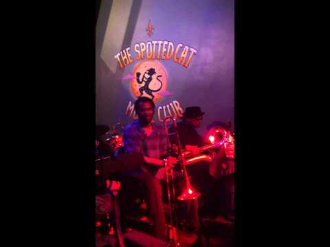 Davis Rogan Band at The Spotted Cat Music Club - Trombone Solo