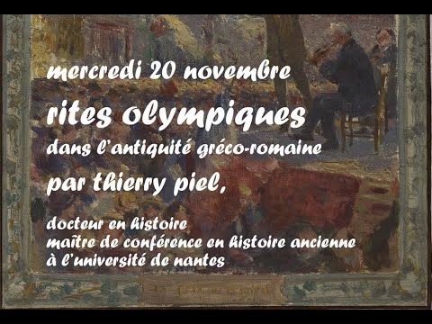 Les rites des Jeux olympiques antiques, par Thierry Piel