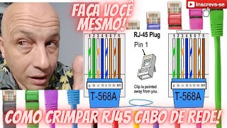 COMO CRIMPAR RJ45 (FAZER CABO DE REDE)faa voc mesmo