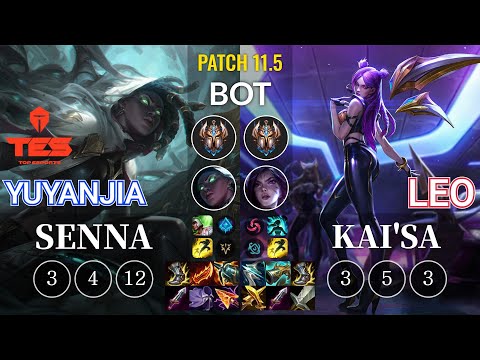 TES yuyanjia Senna vs Leo Kai'Sa Bot - KR Patch 11.5