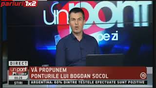 PONTURILE LUI BOGDAN SOCOL: Variante de pariere în cote de 1.65 și 1.80!