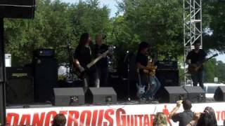 Brannon Barrett performing with George Lynch from Dokken/Lyn