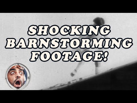 Best Barnstorming 1920s Footage! Barnstormers Daredevil Stunt Funny Early Flight Attempts Aviation