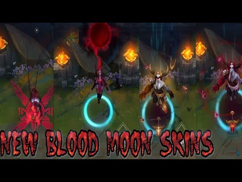 NEW BLOOD MOON SKINS Aatrox Prestige BLOOD MOON Sivir Pyke Aatrox League of Legends