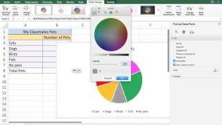 Changing Chart Colors  - Excel