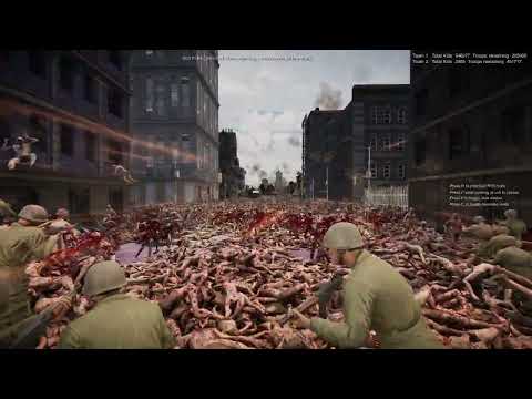 ZOMBIE INVASION OF THE CITY 250,000 US SOLDIERS VS 1,000,000 ZOMBIES - UEBS 2