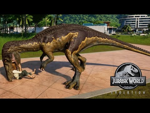 Jurassic World Evolution - Styracosaurus & Baryonyx Breakout & Fight! (1080p 60FPS)