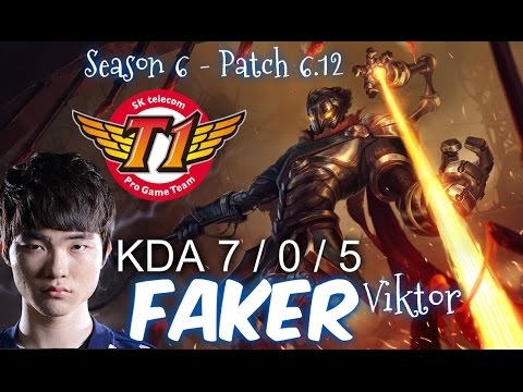 SKT T1 Faker VIKTOR Mid vs KASSADIN - Patch 6.12 KR Ranked | League of Legends