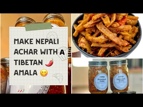 Nepali Achar Recipe in Tibetan || Nepali Pickle || Mula Ko Achar #foodie # #pickle #tibetanfood
