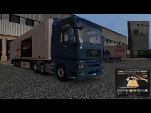 Euro Truck Simulator 2 Episode 67 Loads JCB to Genova (I)
