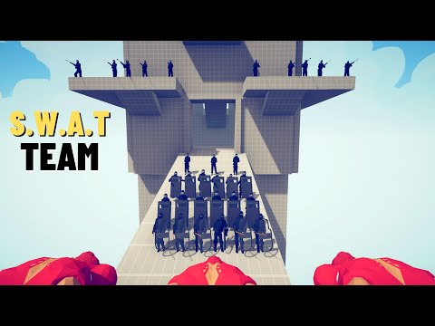S.W.A.T TEAM vs EVERY FACTION ARMY - Totally Accurate Battle Simulator - TABS