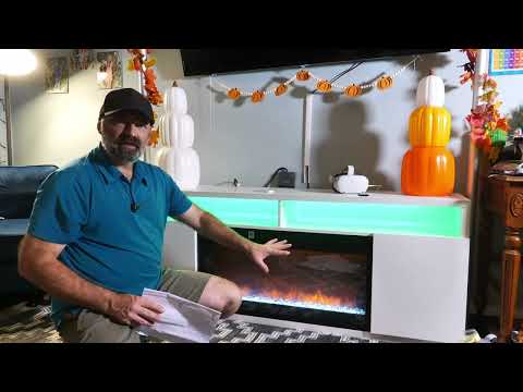 COMEFFIE 68 inch TV Stand with 36" Fireplace Insert