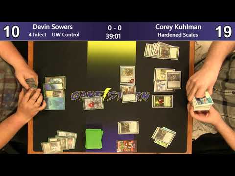 Devin Sowers (UW Control) vs Corey Kuhlman (Hardened Scales) - Sunday Night Modern 6/9/19