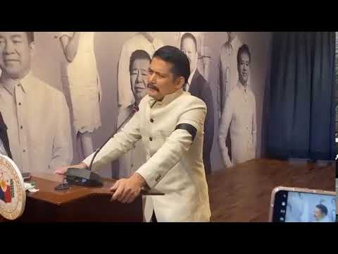 Senator Robin Padilla holds press briefing Monday, June 19