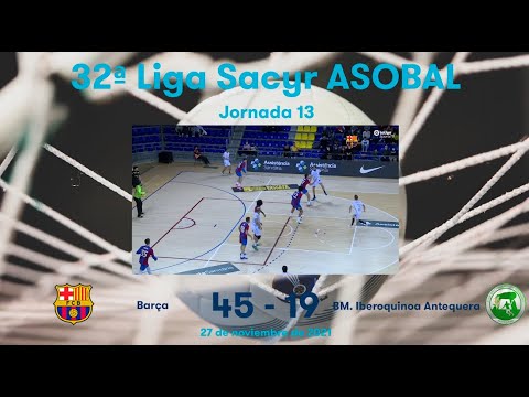 32ª Liga Sacyr ASOBAL J13: Barça - BM. Iberoquinoa Antequera 45-19