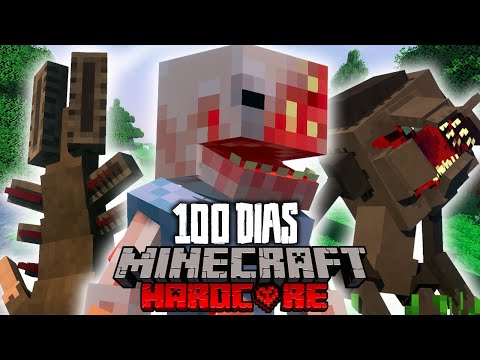 MINECRAFT HARDCORE O FILME - 100 DIAS APOCALIPSE PARASITA!