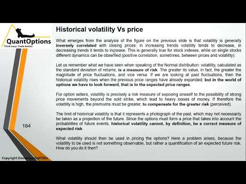 Video 20 - Understanding volatility – From historical to implied