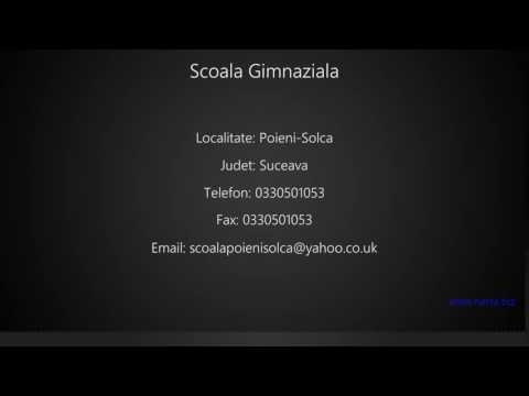 Scoala Gimnaziala Poieni-Solca