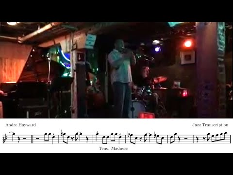 Andre Hayward Plays A BRILLIANT Rhythm Changes Solo