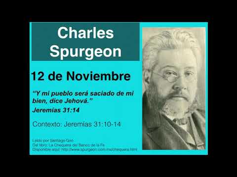 Jeremías 31,14. Devocional de hoy. Spurgeon en español.