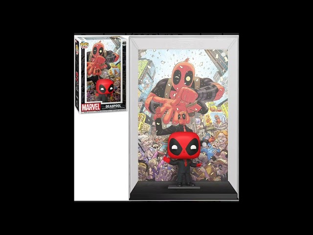 Vídeo relacionado con Figurine Funko Pop Comic Cover Marvel Deadpool in Black Suit