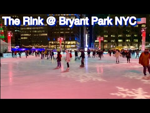 Night Walk @ Bryant Park New York City 🇺🇸 12/02/2020