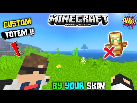 How To Make Custom Skin Totem Of Undying In Minecraft PE || Custom totem texture pack MCPE
