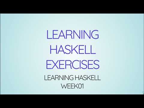 Learning Haskell Week01 - Exercises