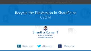 Recycle File version From SharePoint Library Using CSOM
