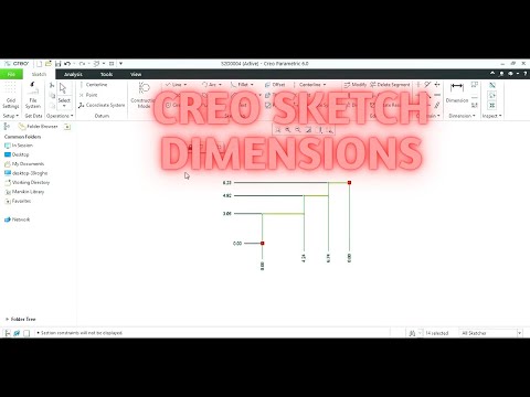 Creo Sketch Dimensions
