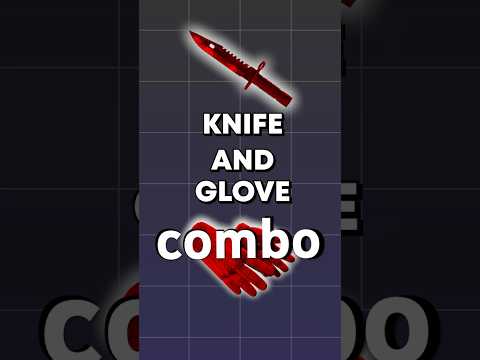 Las mejores combinaciones de cuchillo y guante rojo en #cs2 #shorts