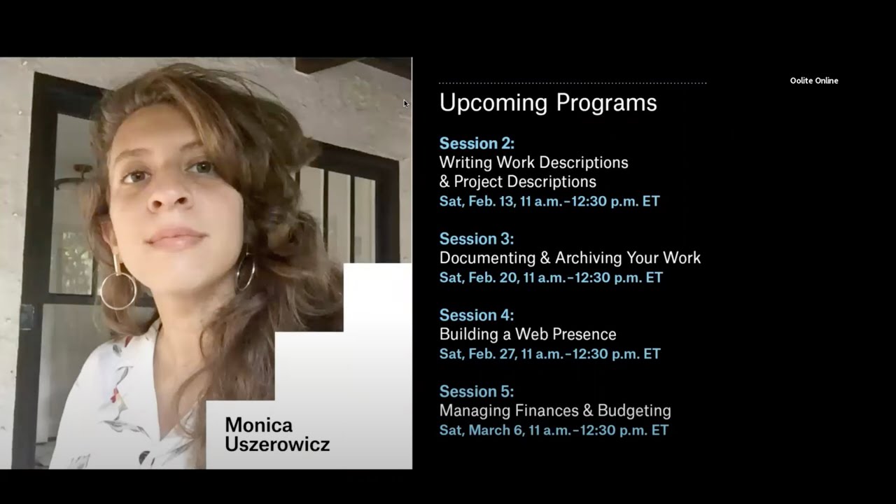 Skills Artist Toolbox #1: Writing your CV + Biography