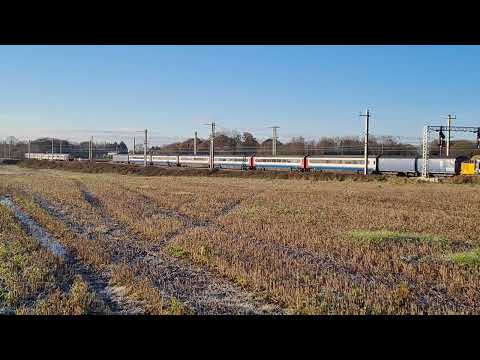37521 + 37409 Golborne Junction, Crewe - Carlisle Upperby 30/11/2023