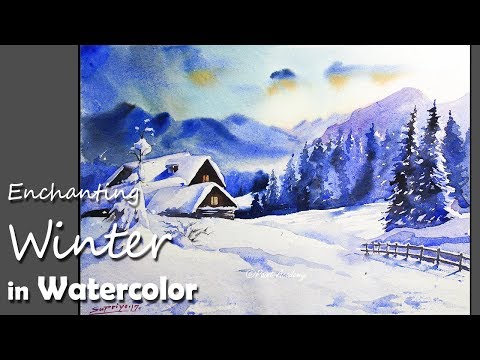 Winter Landscape Painting in Watercolor | Episode 2