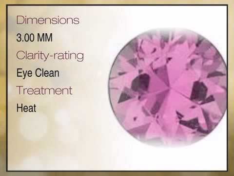 Pink Sapphire Round Cut Diamond Cut 3.00mm Grade AA - africagems.com