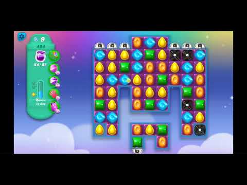 Candy Crush Soda Saga Level 484 (Four Hundred and Eighty Four) NO BOOSTERS