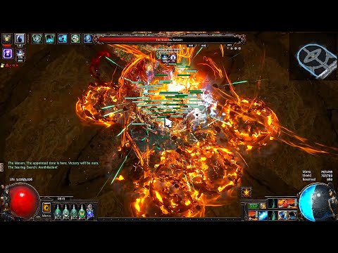 [ POE 3.26 ] Necro Soulwrest Phantasm VS Uber Bosses,Simulacrum,T17 mapping showcase