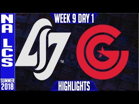 CLG vs CG Highlights | NA LCS summer 2018 Week 9 Day 1 | CLG vs Clutch Gaming Highlights