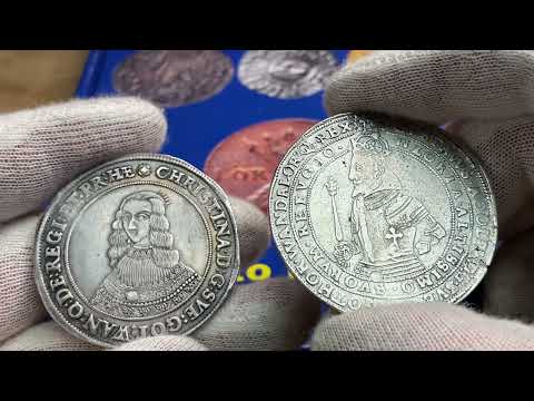 Gustav II Adolf och Kristina - två vackra Riksdalrar från Roberto Delzanno Mynthandel