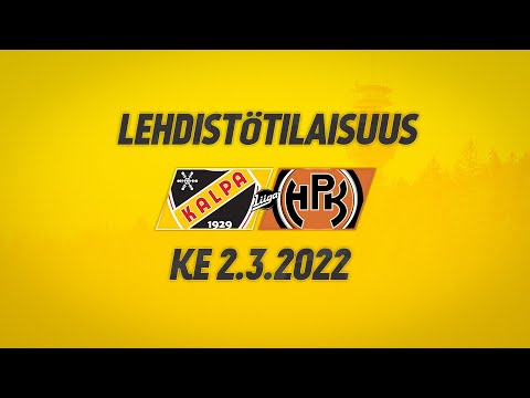 Lehdistötilaisuus: KalPa - HPK, 2.3.2022