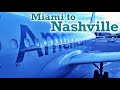 Full Flight American Airlines A319 Miami To Nashville MIA BNA