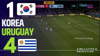 ⚽ 대한민국 1-4 우루과이  [하이라이트] 2026 친선 경기 ✅ | 게임플레이 시뮬레이션