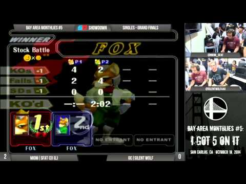 Bay Area Monthlies #5 - Grand Finals: MIOM|SFAT (Fox) vs GC|Silent Wolf (Fox)