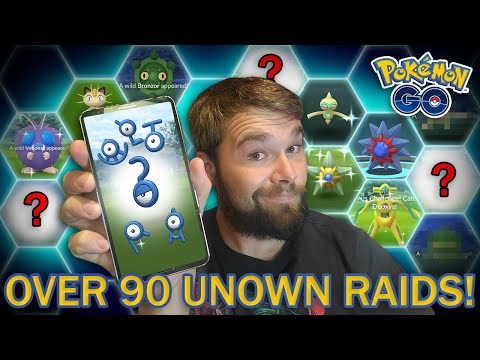 SHINY UNOWN AFTER 90+ RAIDS! 13 SHINY POKEMON CAUGHT! (Pokemon GO Enigma Week)