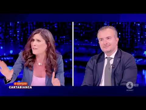 Chiara Appendino ospite a "E' sempre Cartabianca" Rete4 11/03/2025