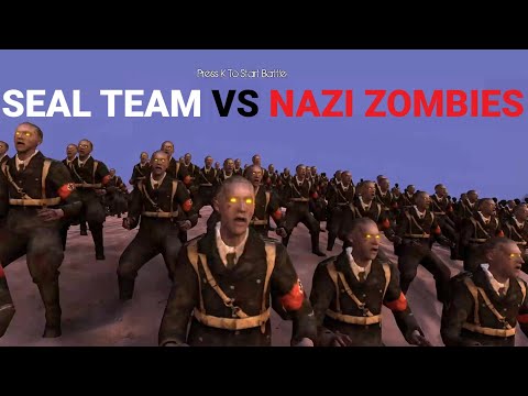 300 SEAL TEAM vs 15,000 NAZI ZOMBIES . Ultimate Epic Battle Simulator .