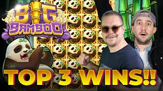 OUR TOP 3 BIGGEST BIG BAMBOO WINS EVER! INSANE SLOT MOMENTS! 🔥😵